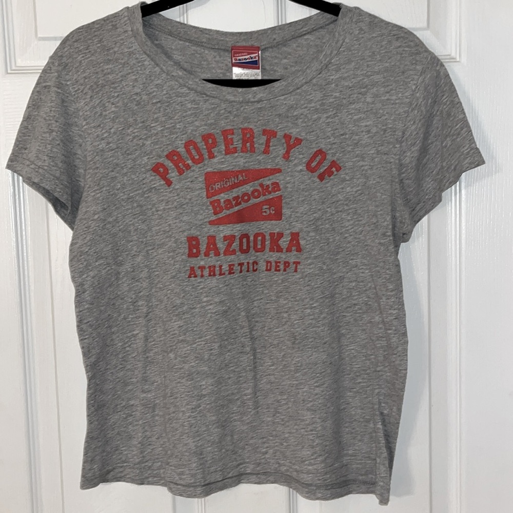 Women’s Vintage Bazooka Tshirt, Gray